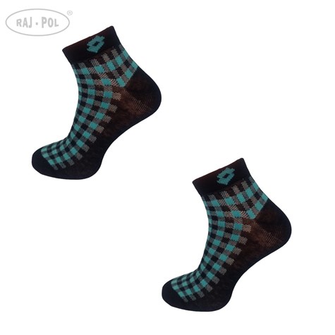 Skarpety Lotto QUAD_12 CZARNY-NIEBIESKI 35-38