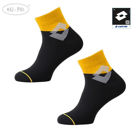Skarpety Lotto DRIFTING CZARNY-POMARAŃCZ 43-46