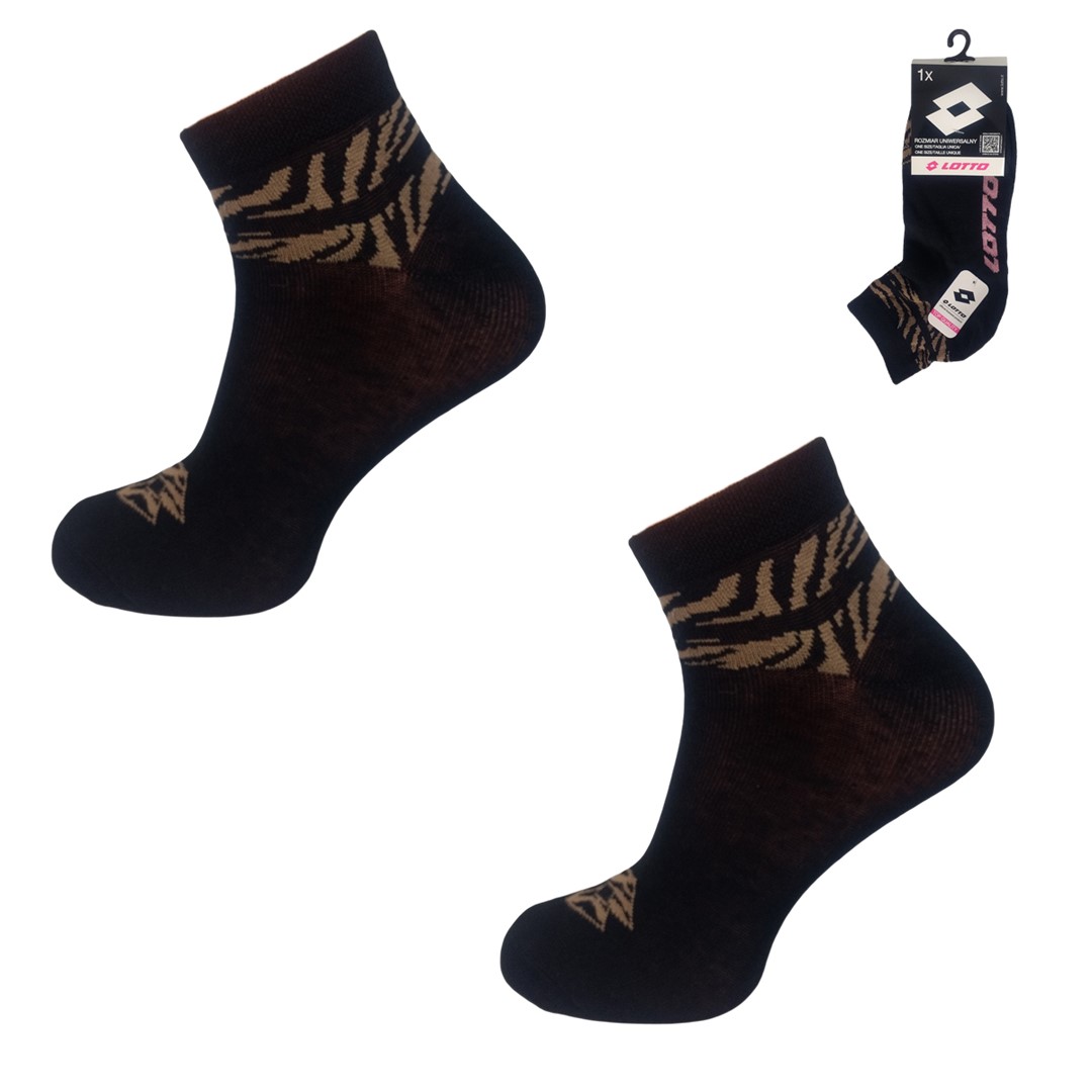 Skarpeta Lotto QUAD_11ASSRT ONESIZE BLACK 4 1-PAK