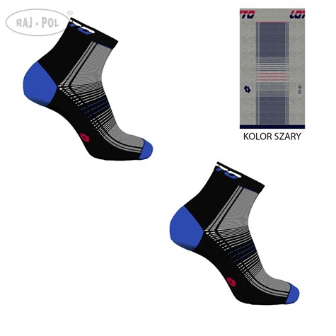 SKARPETY LOTTO BOB-3 SZARY 43-46