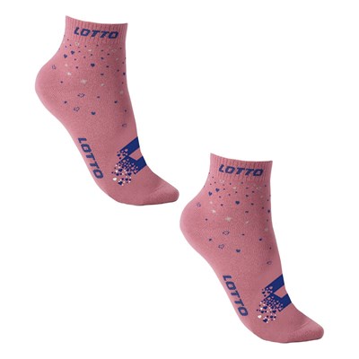 Skarpety Lotto QUAD_10 RÓŻ 35-38