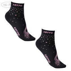 Skarpety Lotto QUAD_10 CZARNY 35-38