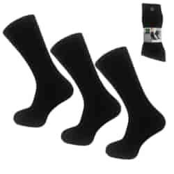 SKARPETA MĘSKA FROTTE CZARNA 43-46 3-PAK