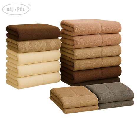 Ręcznik wzorowany łazienkowy R2803 50x100 cm