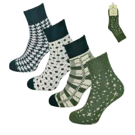 Skarpeta cosy zielone mix 35-38 39-42