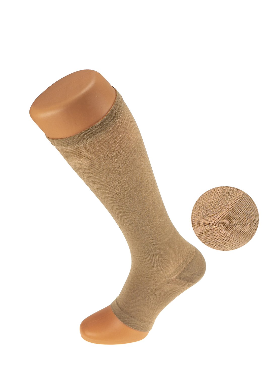 Przeciwżylakowe Bez Zamka 1 Stopień- Jasny Beż S