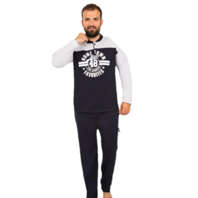 Piżama męska z długim rękawem Raj-Pol