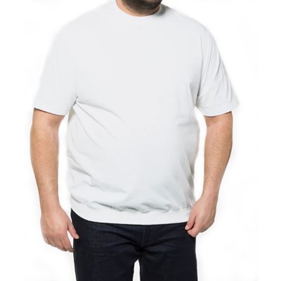 Męski T-shirt z krótkim rękawem Plus size