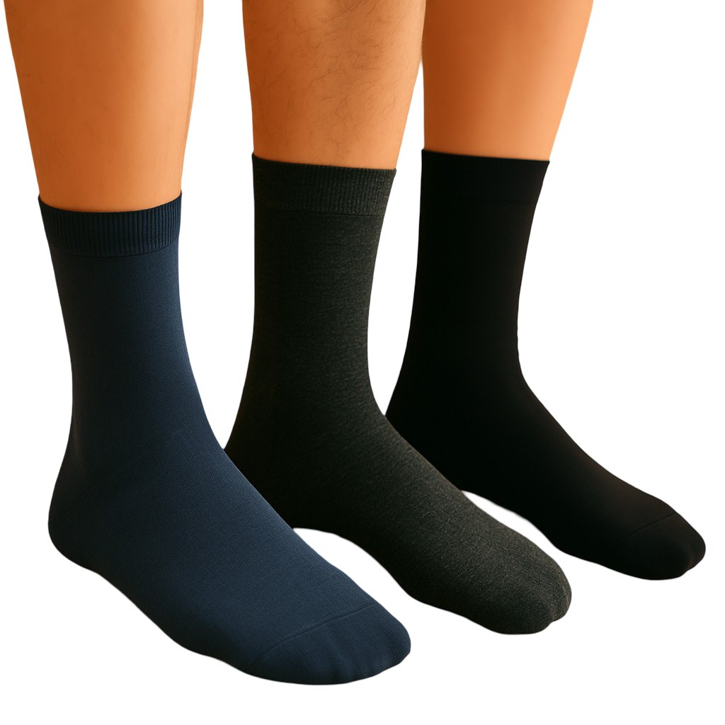 Skarpety męskie garniturowe gładkie Raj-Pol