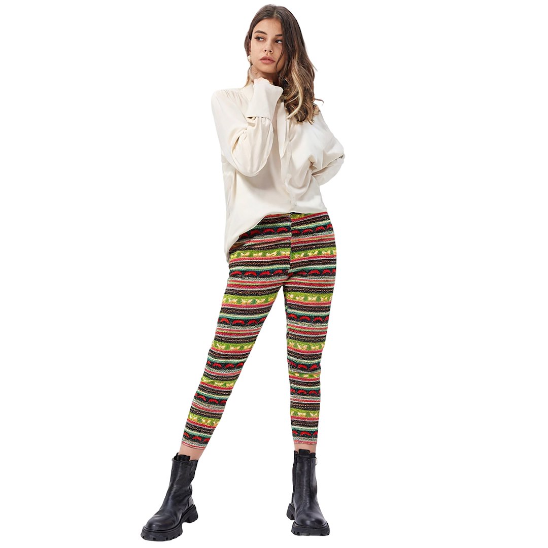 Legginsy damskie ocieplane mix wzorów