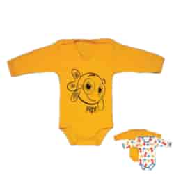 2-PAK Body niemowlęcego Mini z długim rękawem