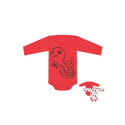 Body dziecięce z długim rękawem 2-pak LOLA 86