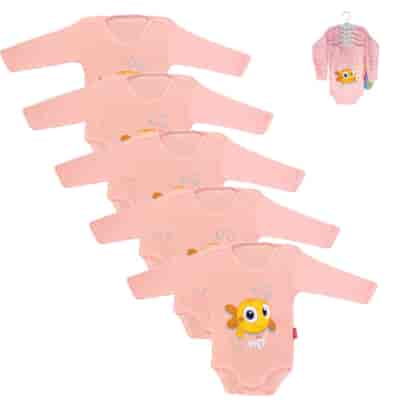 Body niemowlęce Pink Mini z długim rękawem
