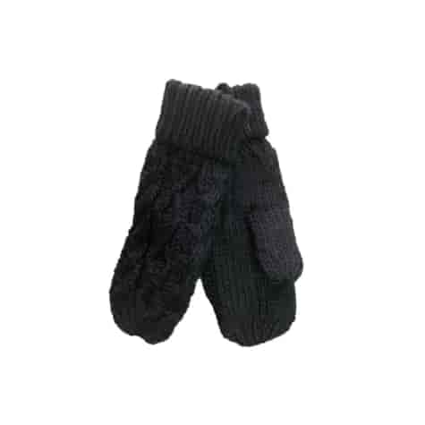 Rękawiczki damskie czarne ocieplane Bravo