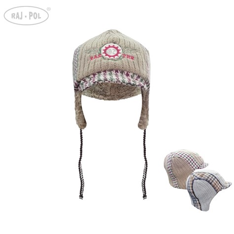 Czapka chłopięca Pilotka Raster