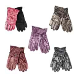 Rękawiczki damskie ocieplane gładkie