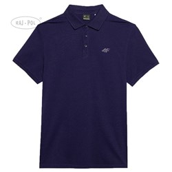 4F T-SHIRT MĘSKI POLO M130 GRANAT L