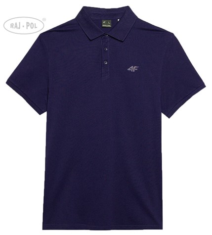4F T-SHIRT MĘSKI POLO M130 GRANAT L
