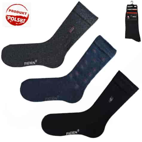Skarpety garniturowe wzorowane Pation