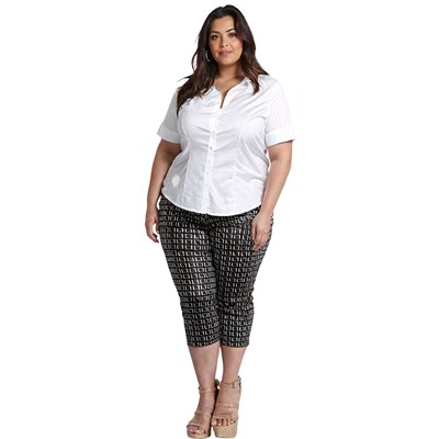 Spodnie 3/4 damskie plus size