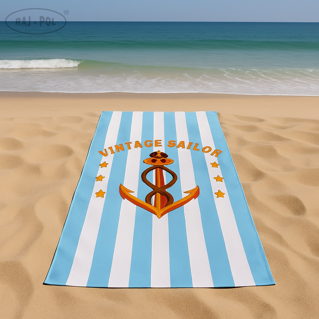 Ręcznik plażowy Kotwica Vintage Sailor