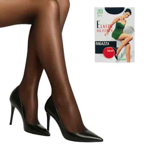 Rajstopy Elastil Ragazza 20 den Nero L
