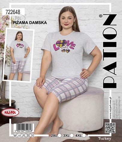 Piżama damska  LOVE  PATION Plus size