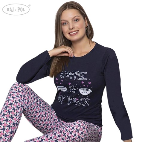 Piżama damska  Coffe is my lover  PATION