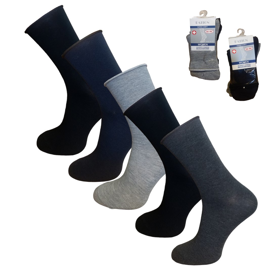 Skarpety damskie bezuciskowe PATION RP723218