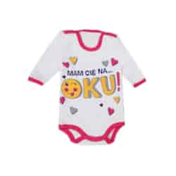 Gładkie body z długim rękawem