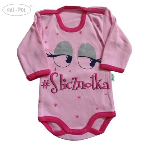 Gładkie body z długim rękawem