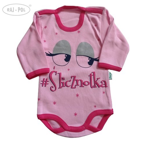 Gładkie body z długim rękawem