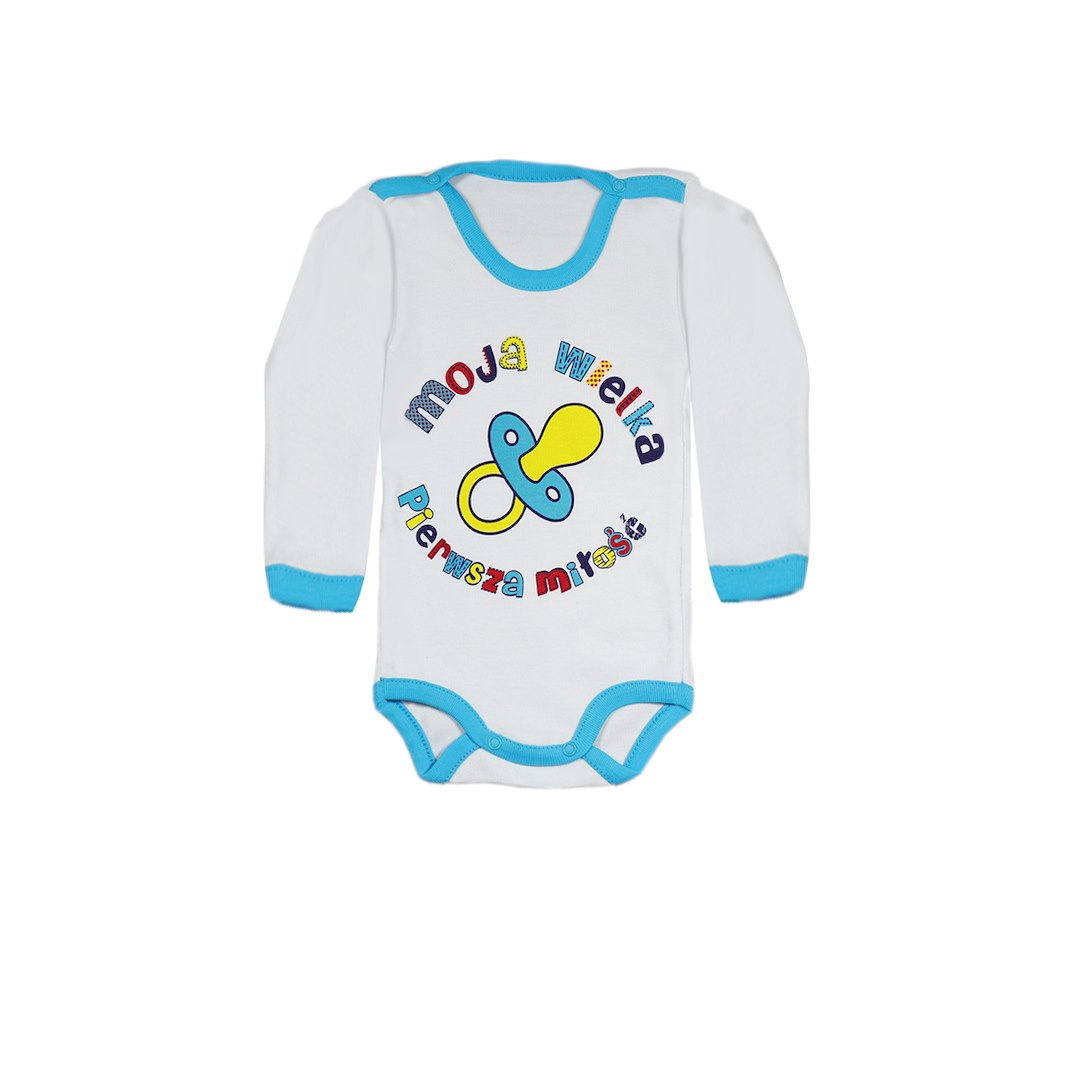 Gładkie body z długim rękawem