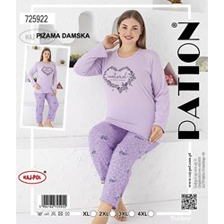 Piżama damska  Natural  PATION Plus size
