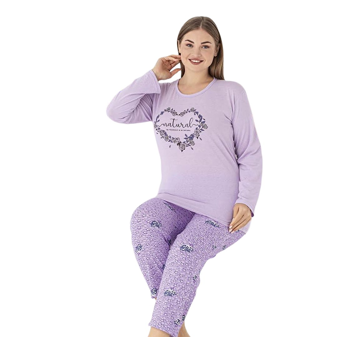 Piżama damska  Natural  PATION Plus size
