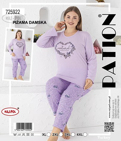 Piżama damska  Natural  PATION Plus size