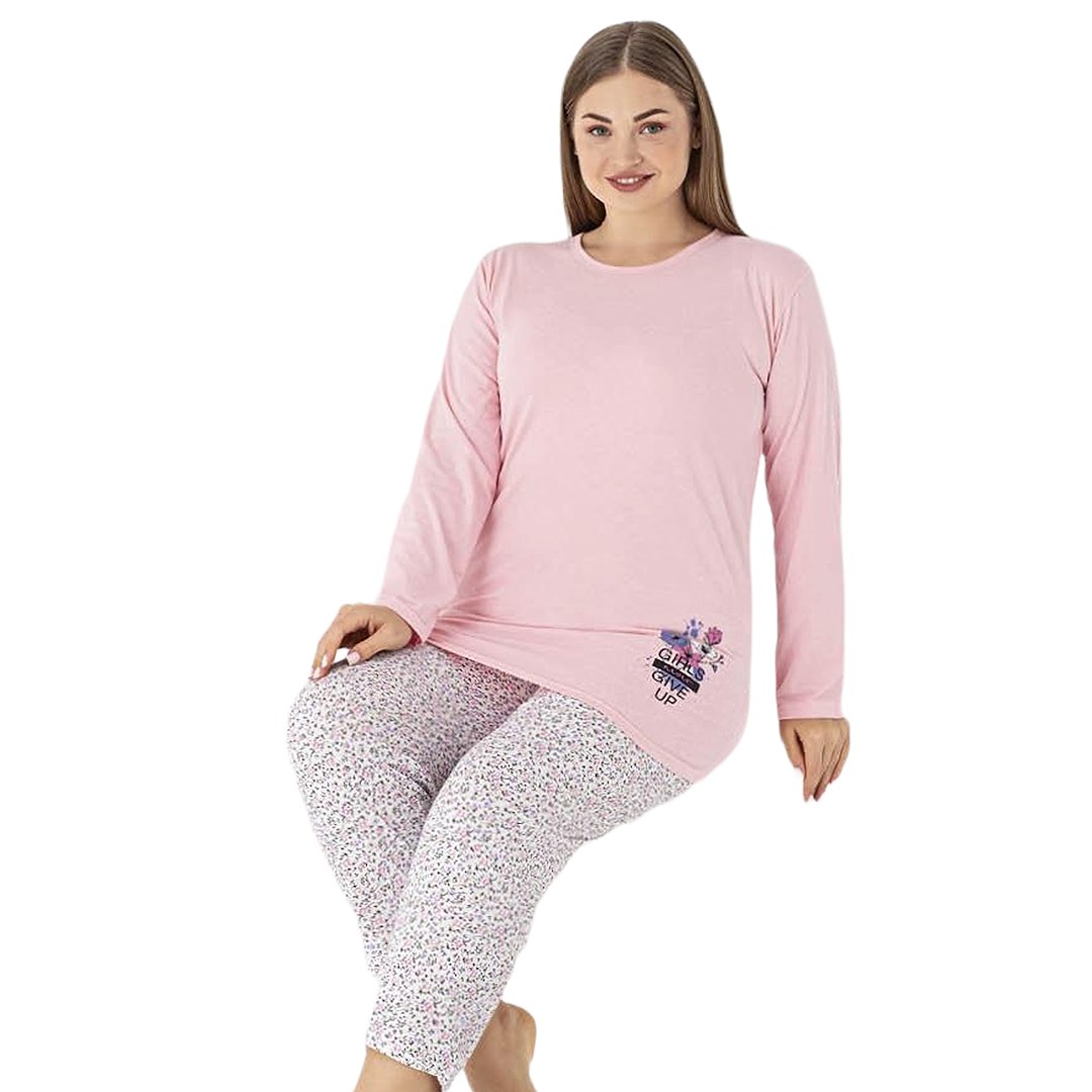 Piżama damska  Girls never give   PATION Plus size