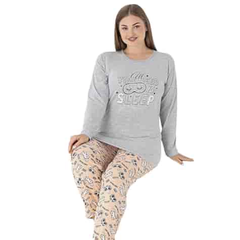 Piżama damska  All you need is    PATION Plus size