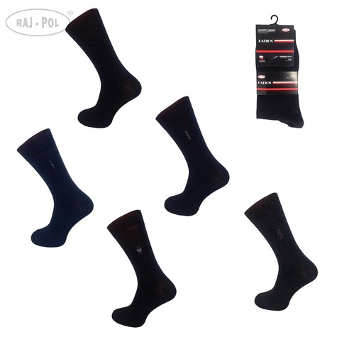 Skarpeta męska garniturowa wzorowana 3-PAK