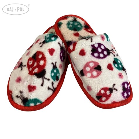 Kapcie damskie Tureckie wzorowane biedronki