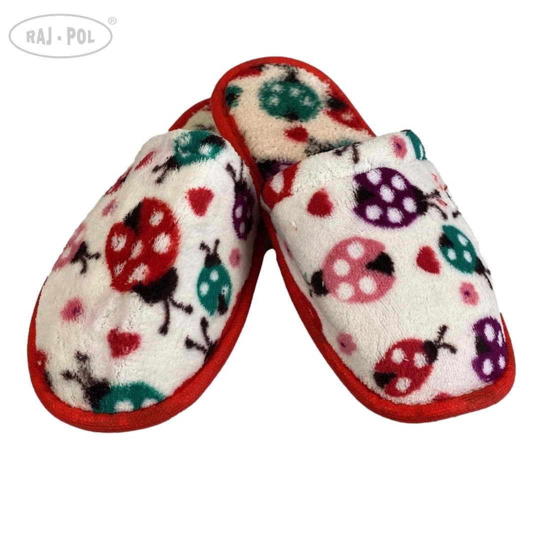 Kapcie damskie Tureckie wzorowane biedronki