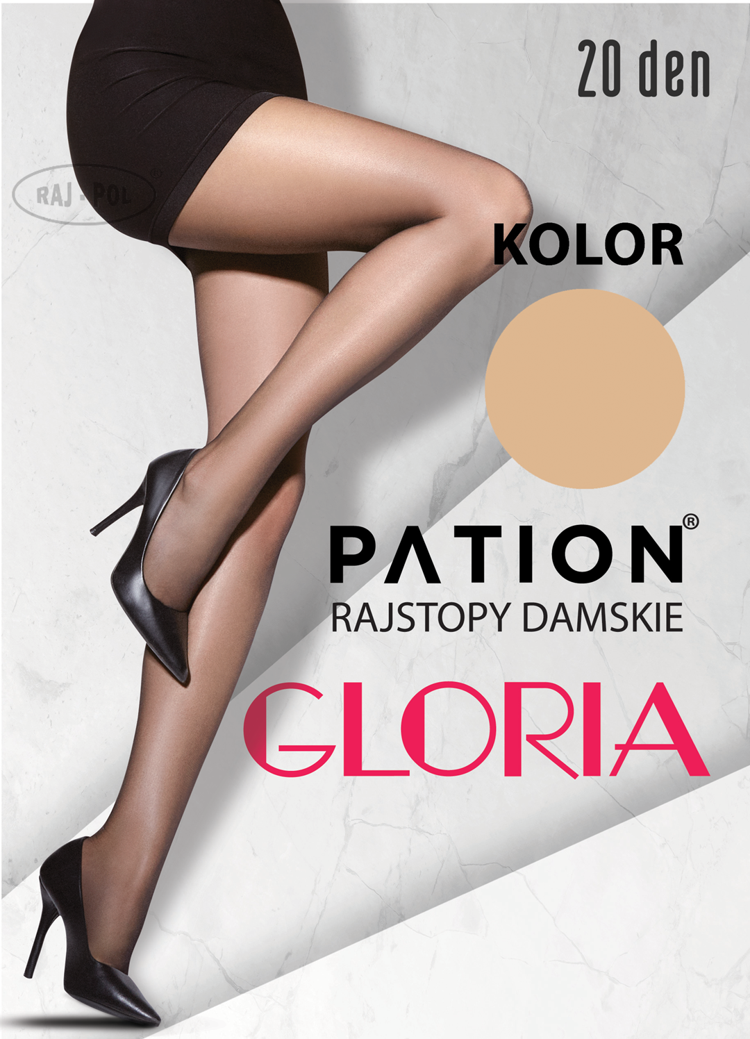 Rajstopy PATION Elastan 20 den Gloria - Visione 2