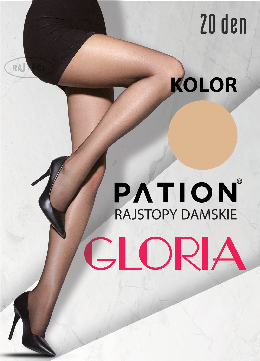 Rajstopy PATION Elastan 20 den Gloria - Visione 3