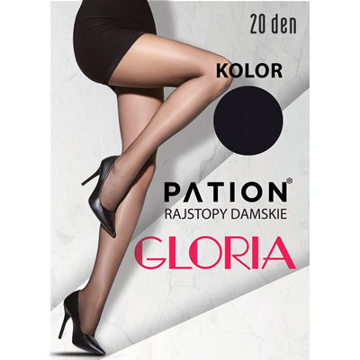 Rajstopy PATION Elastan 20 den Gloria - Nero 2