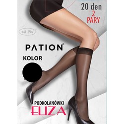 Podkolanówki PATION 20 DEN Eliza Nero