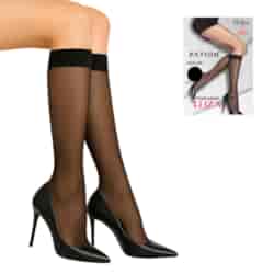 Podkolanówki PATION 20 DEN Eliza Nero 2-PAK