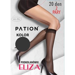 Podkolanówki PATION 20 DEN Eliza Grafit