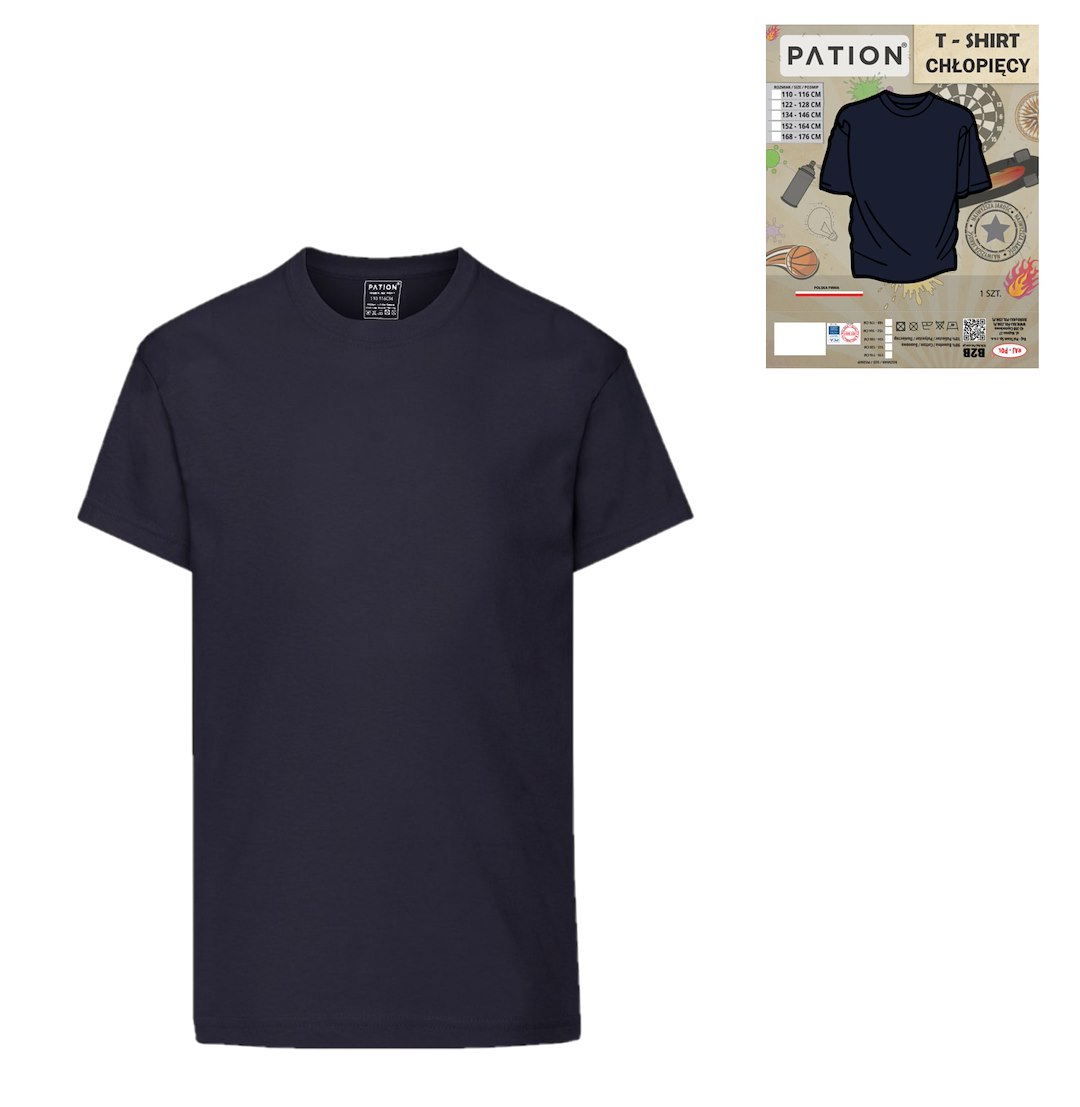 T-SHIRT CHŁOPIĘCY PATION GRANAT