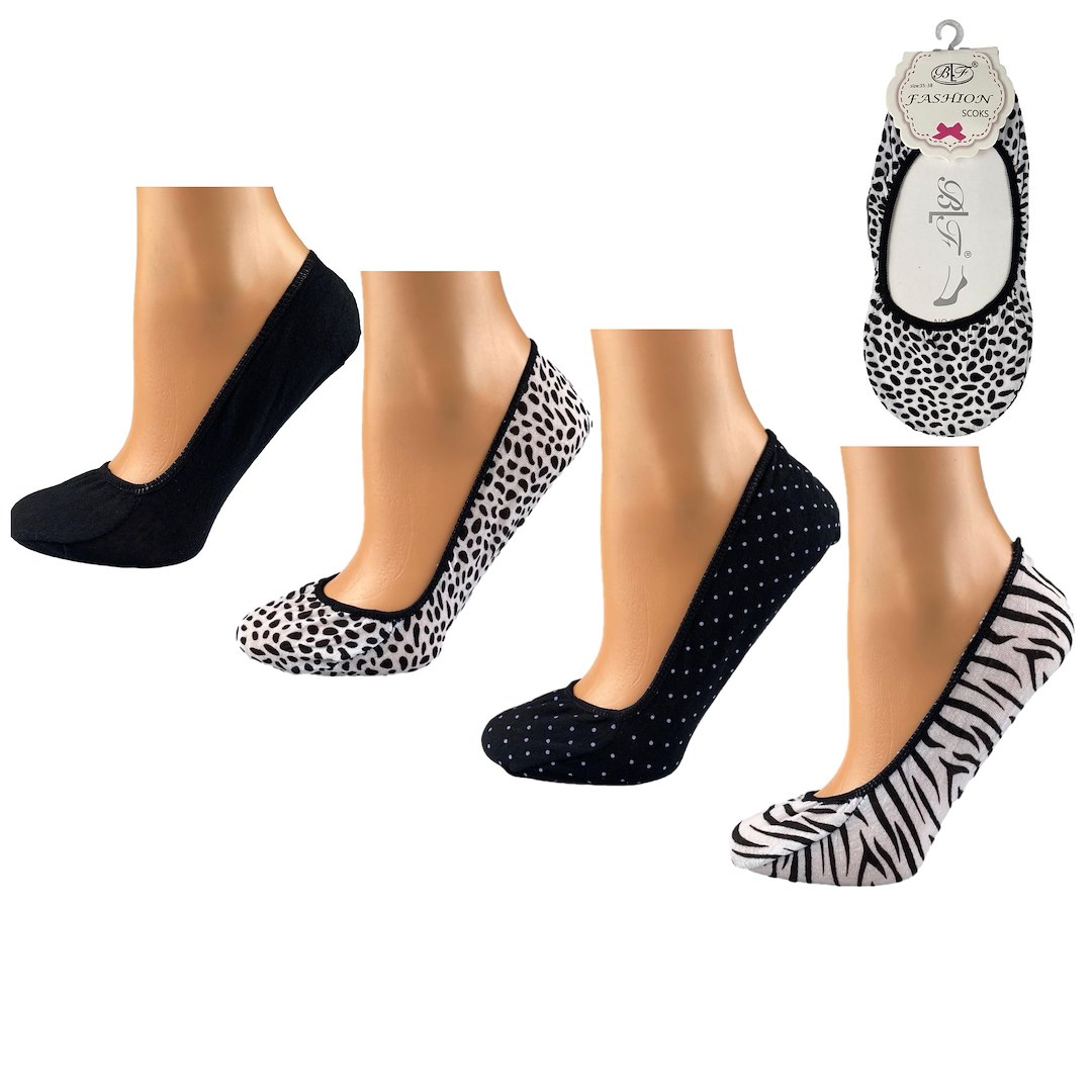 Baleriny damskie bawełniane