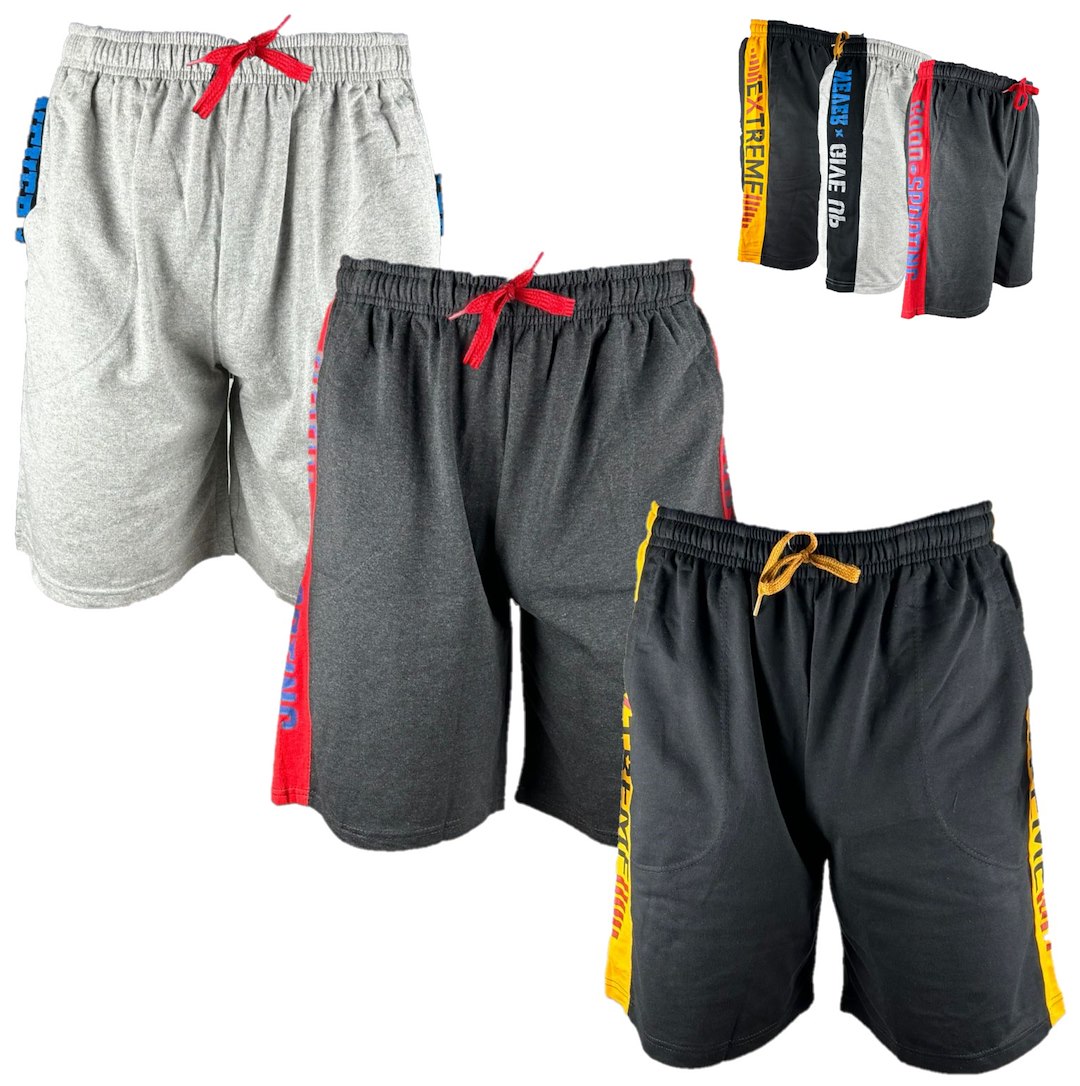 Spodenki męskie z kieszeniami gładkie z paskiem